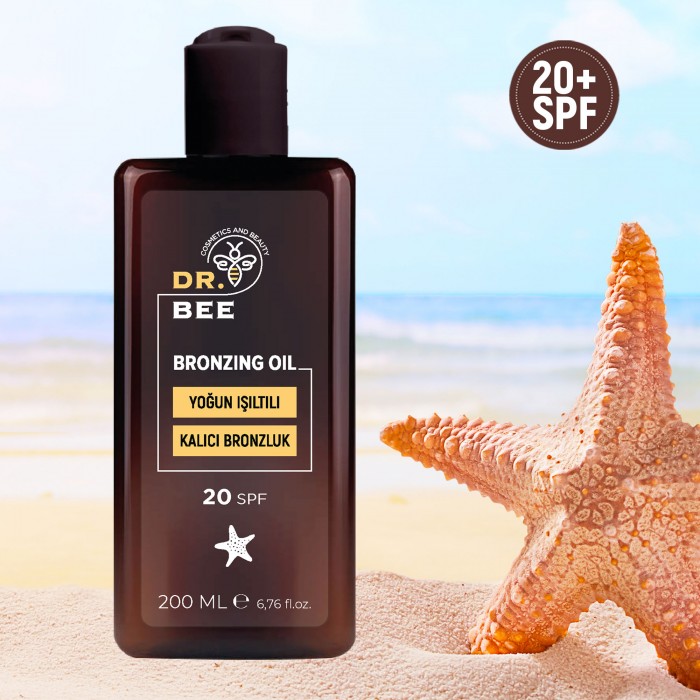 Yoğun Işıltılı Bronzlaştırıcı Yağ Spf 20+