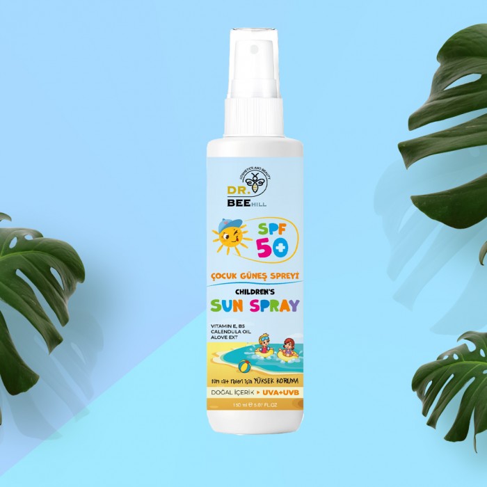 Spf 50+ Tüm Ciltler Için Yüksek Korumalı Çocuk Güneş Spreyi 100ml