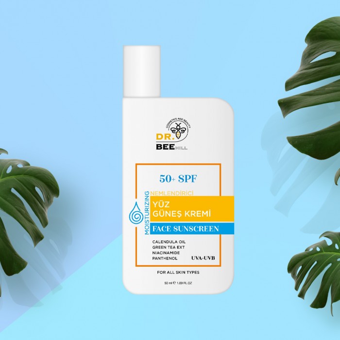  Spf 50+ Leke Karşıtı Tüm Ciltler Için Yüksek Korumalı Yüz Güneş Kremi 50ml